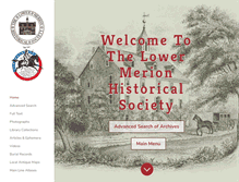 Tablet Screenshot of lowermerionhistory.org